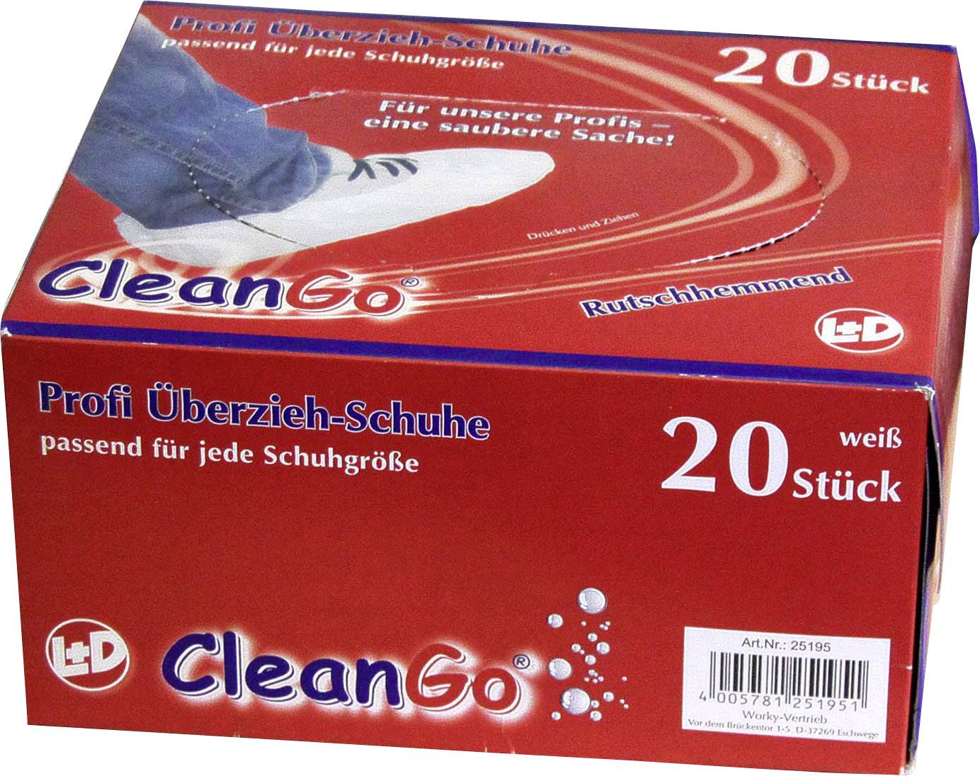 Leipold Doehle 25195 Überziehschuhe Anti-Slip 20 St. Weiß