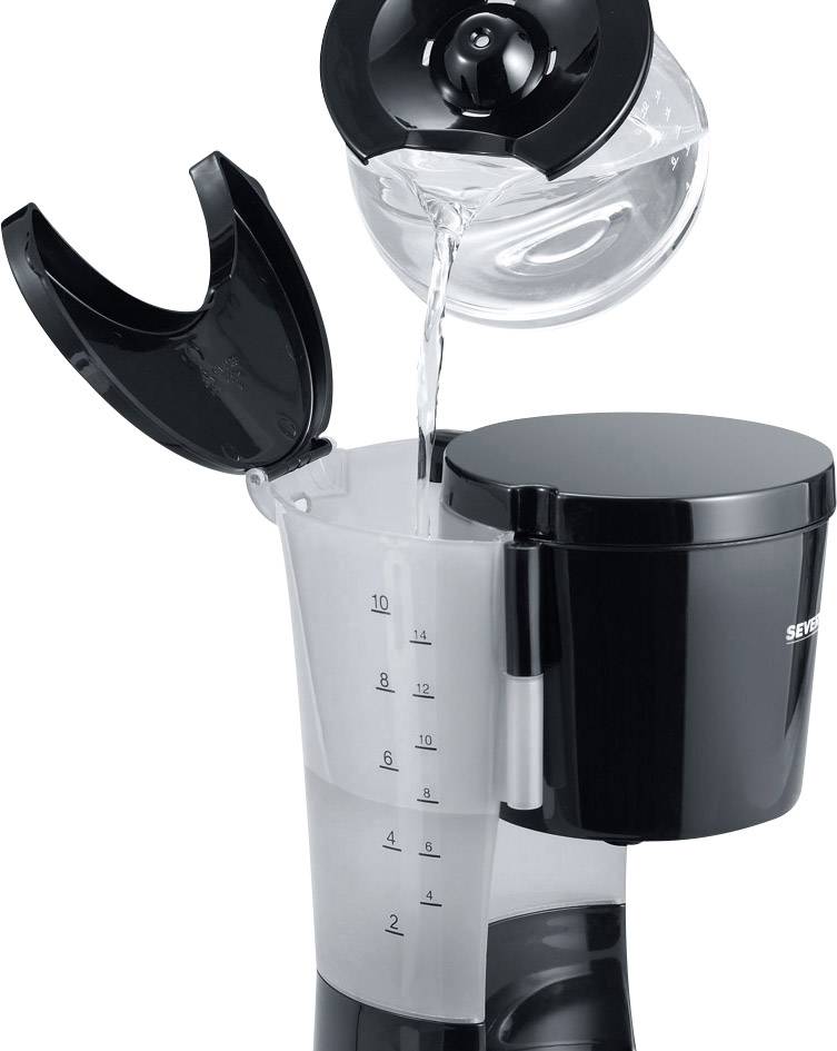 Severin KA 4479 Kaffeemaschine Schwarz Fassungsvermögen Tassen=10 Warmhaltefunktion