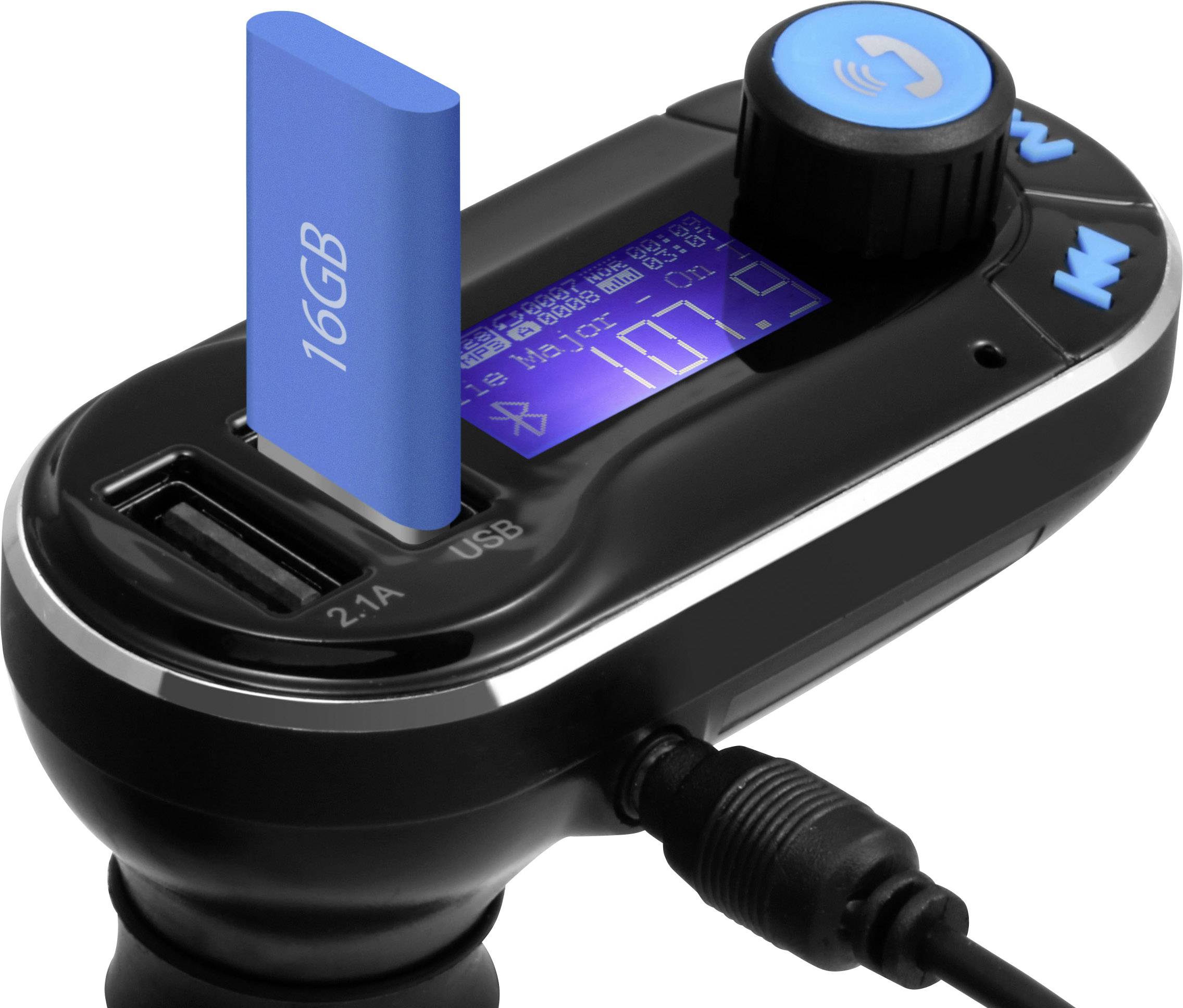 Technaxx FMT600BT FM Transmitter inkl. Freisprechfunktion, mit Fernbedienung