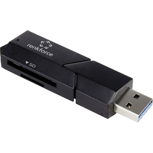 Renkforce CR28E Externer Speicherkartenleser USB 3.2 Gen 1 (USB 3.0) Schwarz