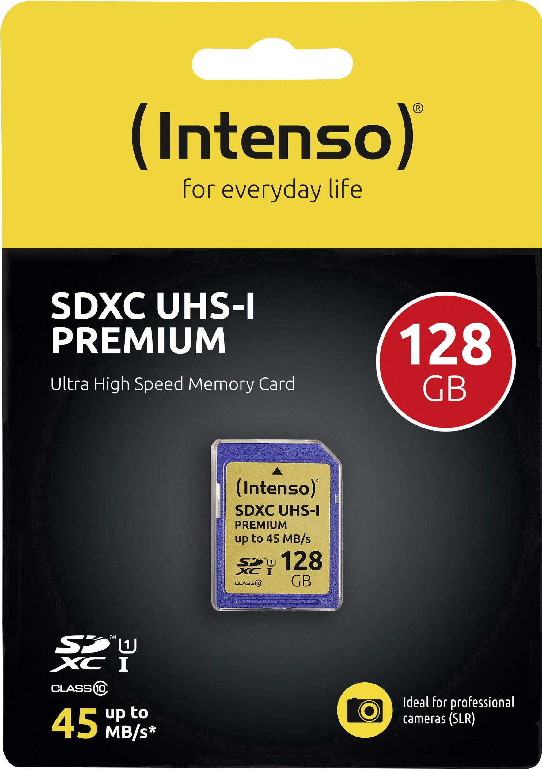 Intenso Premium SDXC-Karte 128 GB Class 10, UHS-I