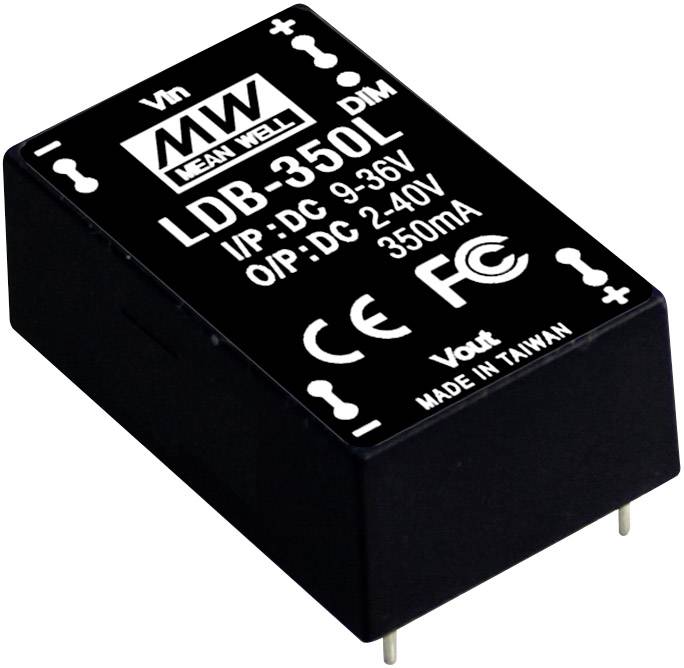Mean Well DC/DC-LED-Driver MW LDB-350L 350mA 14W 1St.