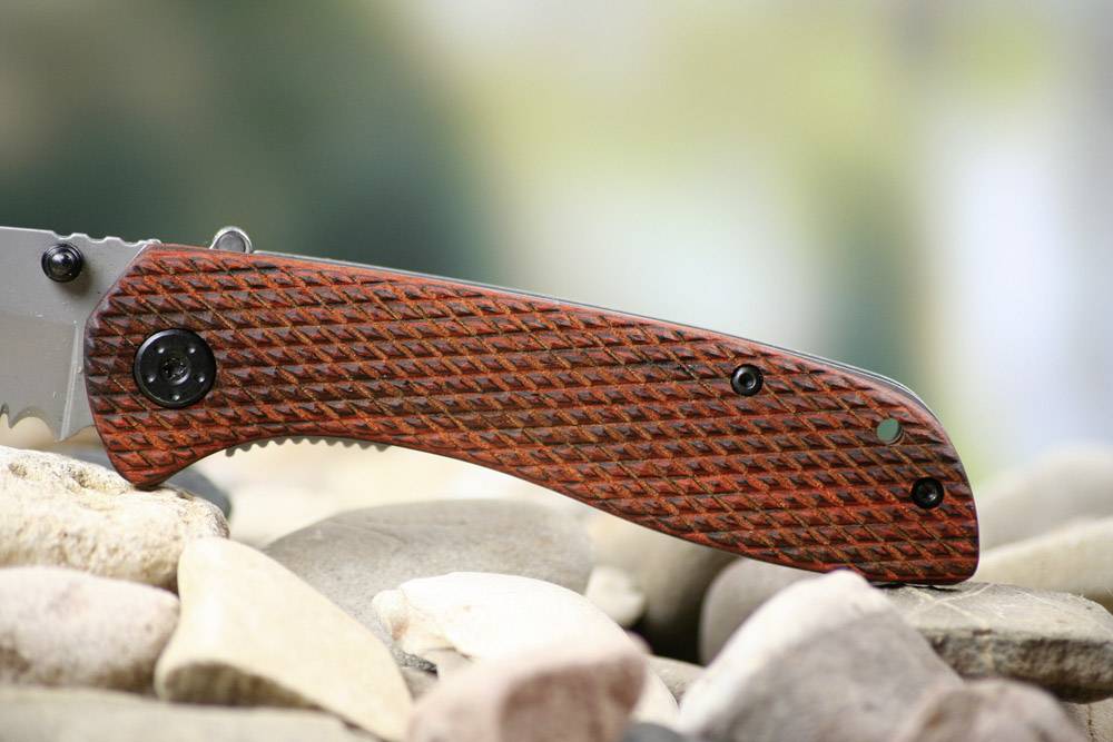 Coast DX312 19942 Outdoormesser mit Clip Holz