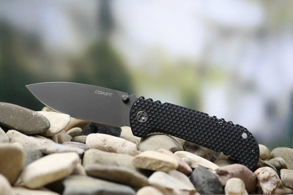 Coast FX352 19999 Outdoormesser mit Clip Schwarz