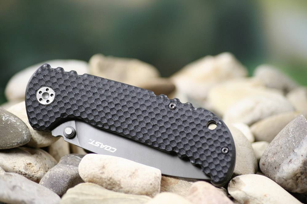 Coast FX352 19999 Outdoormesser mit Clip Schwarz