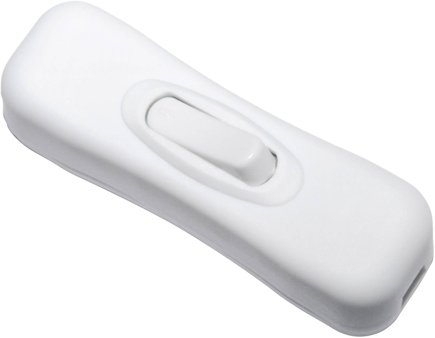 TRU COMPONENTS Schnurschalter Weiß 1 x Aus/Ein 2A 1St.