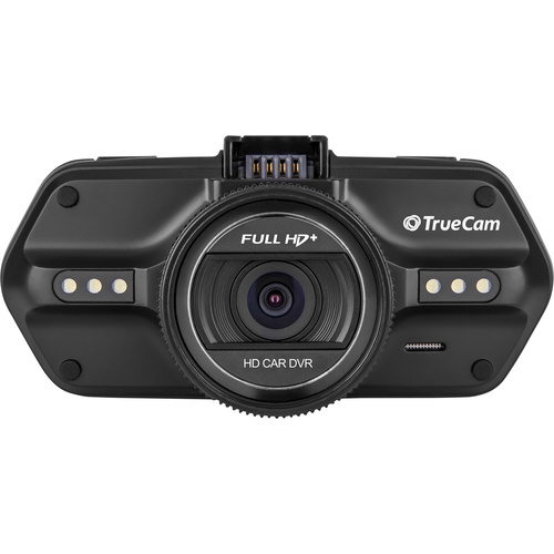 Caméra embarquée + GPS TrueCam A7s Angle de vue horizontal=130 ° 12 V, 24 V avec écran, microphone, batterie