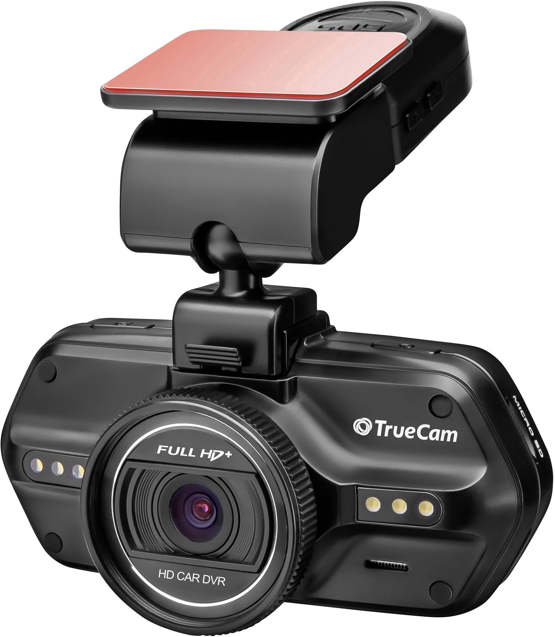 TrueCam A7s Dashcam mit GPS Blickwinkel horizontal max.=130 ° 12 V, 24 V Display, Mikrofon, Akku
