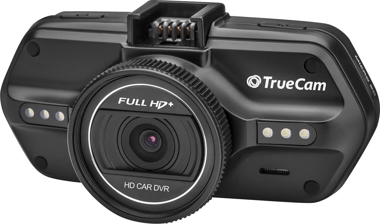 TrueCam A7s Dashcam mit GPS Blickwinkel horizontal max.=130 ° 12 V, 24 V Display, Mikrofon, Akku