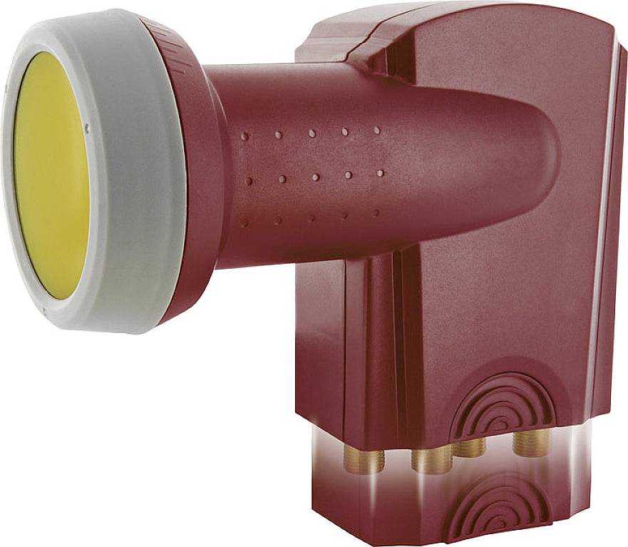 Schwaiger SPS6918R531 Quattro-LNB Feedaufnahme: 40mm Ziegel-Rot