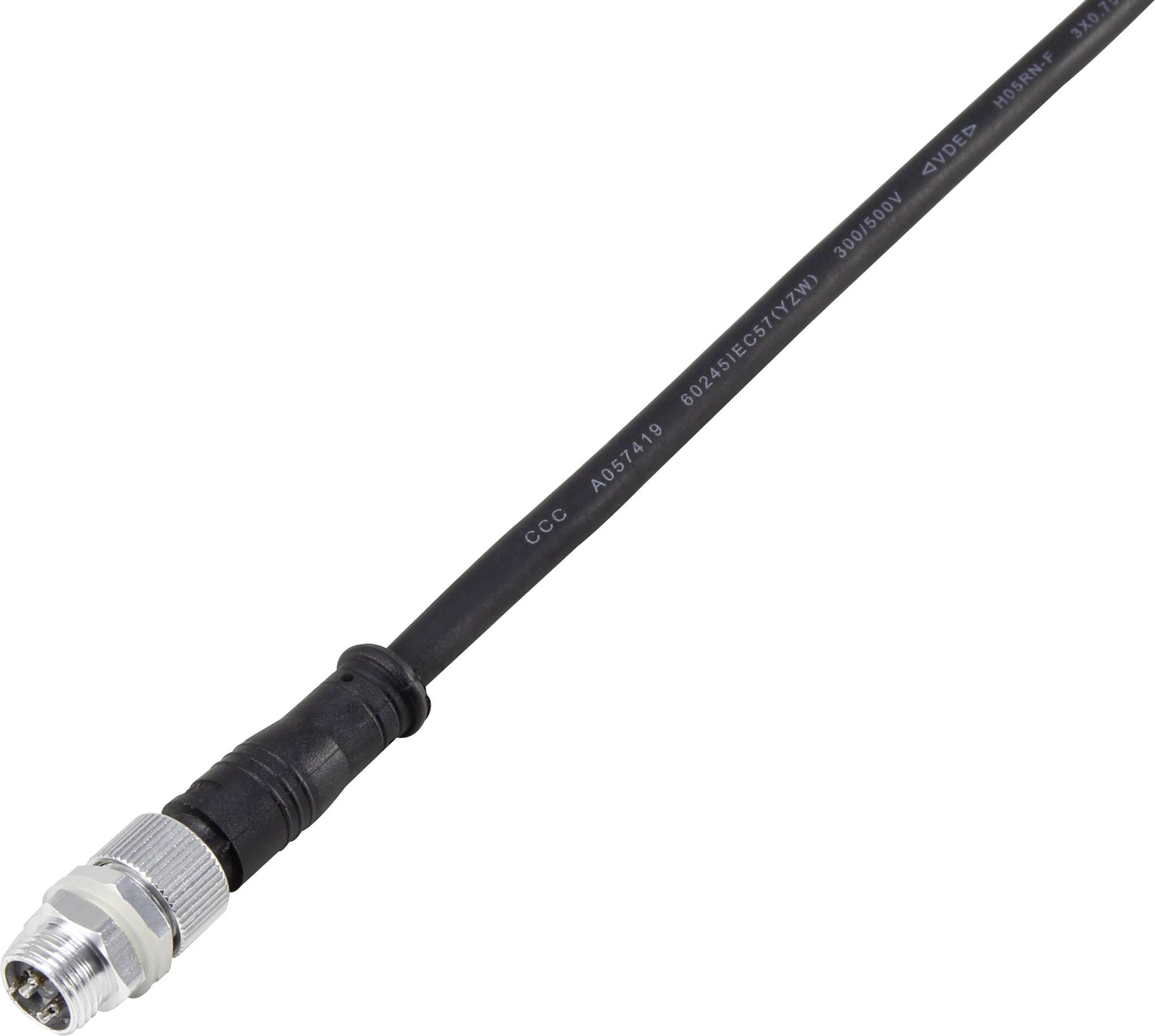 TRU Components 1372207 Rundstecker konfektioniert Buchse, gerade, Stecker, Einbau 1St.