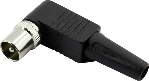 TRU COMPONENTS 1372218 Koax-Winkelstecker mit Knickschutztülle Anschlüsse: Koax-Stecker IEC