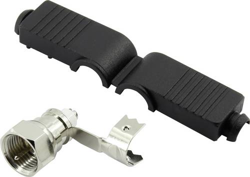 F-Stecker gewinkelt Kabel-Durchmesser: 5mm