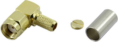 TRU COMPONENTS SMA-JWC-RG58 1372237 SMA-Reverse-Steckverbinder Stecker, gewinkelt 50 Ω