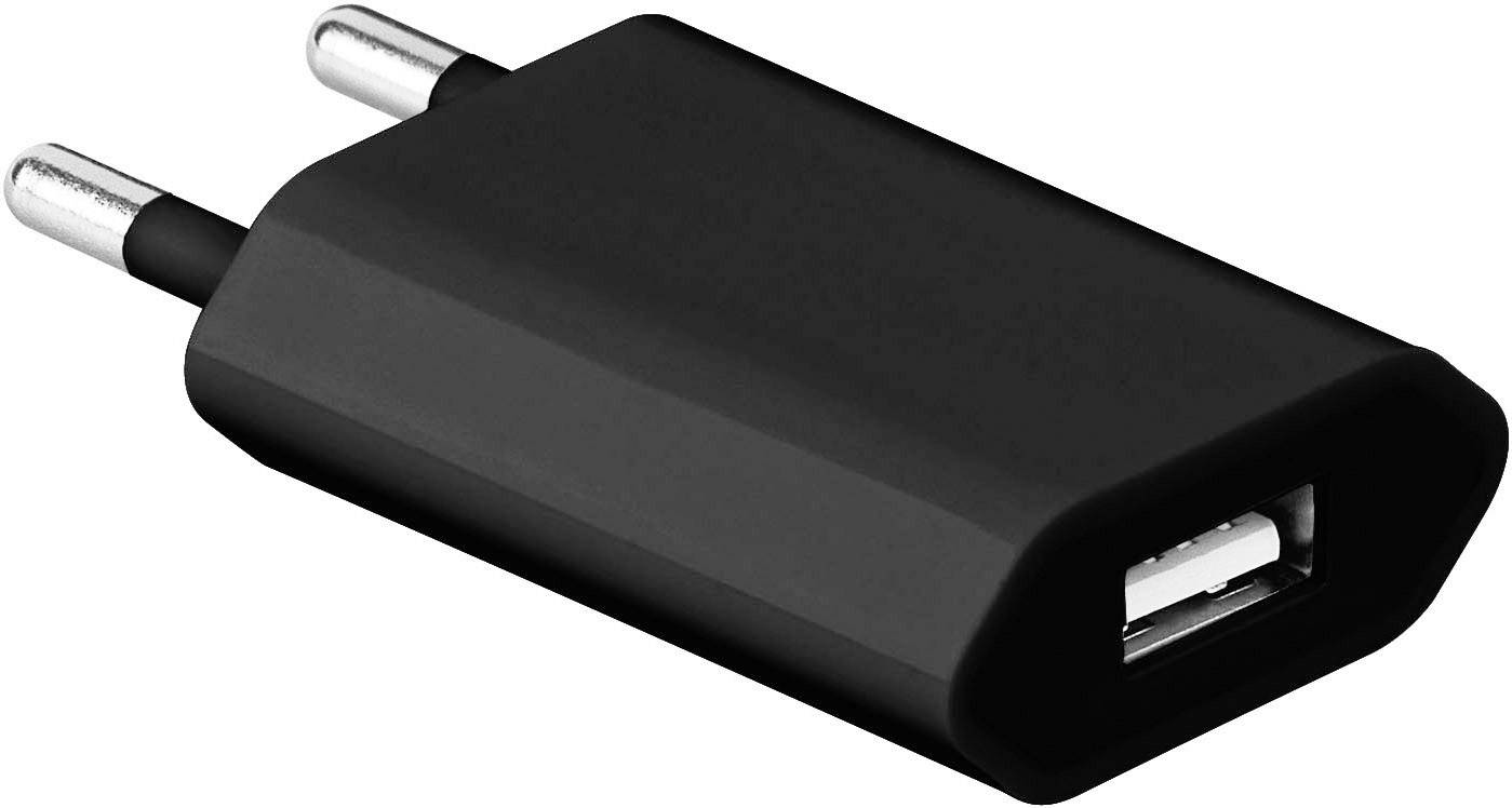 Goobay 43749 USB Ladegerät USB Schwarz Steckdose