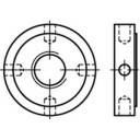 TOOLCRAFT 137268 Kreuzlochmuttern M35 DIN 1816 Stahl 1 St.