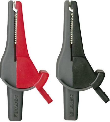 Beha Amprobe 370012 Sicherheits-Abgreifklemmen-Set Buchse 4 mm CAT III 1000 V, CAT IV 600 V Rot, Sc