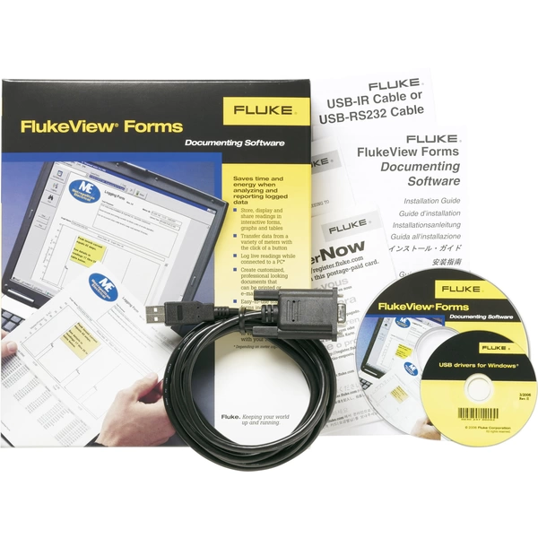Fluke FVF-SC4 Mess-Software Passend für Marke (Messgeräte-Zubehör) 45, 8808A, 8845A, Fluke 8846A Fluke FVF-SC4 Mess-Software Passend für Marke (Messgeräte-Zubehör) 45, 8808A, 8845A, Fluke 8846A