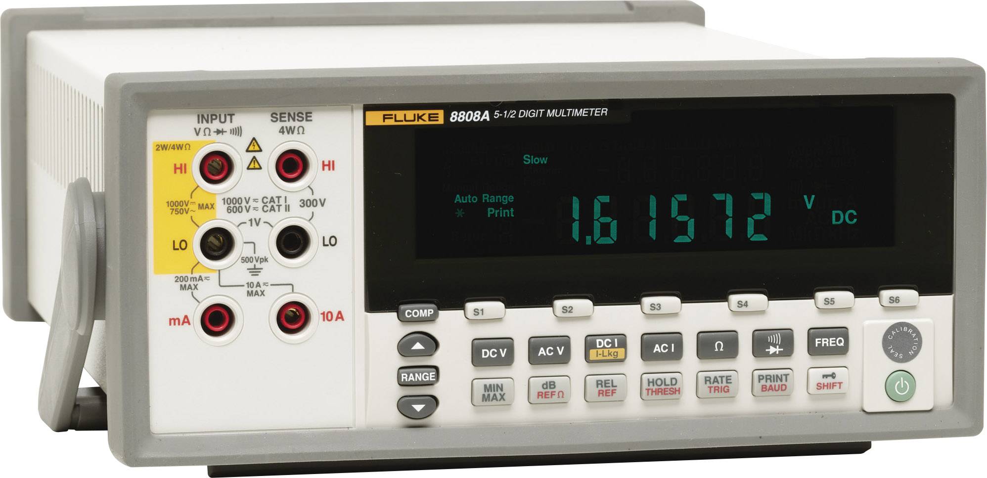 Fluke Calibration 8808A/TL 240V Tisch-Multimeter digital CAT I 1000 V, CAT II 600V Anzeige (Counts): 200000