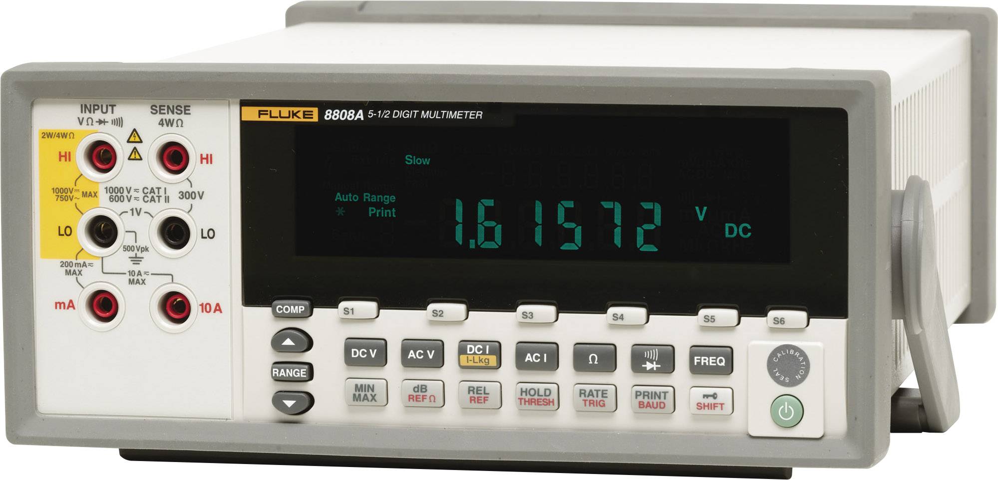 Fluke Calibration 8808A/TL 240V Tisch-Multimeter digital CAT I 1000 V, CAT II 600V Anzeige (Counts): 200000