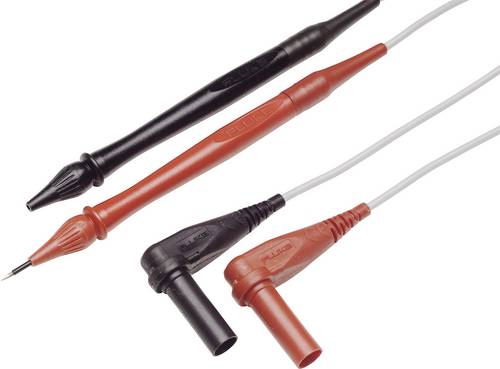 Fluke TL40 Sicherheits-Messleitungs-Set Prüfspitze Lamellenstecker 4 mm Rot, Schwarz 1 St.