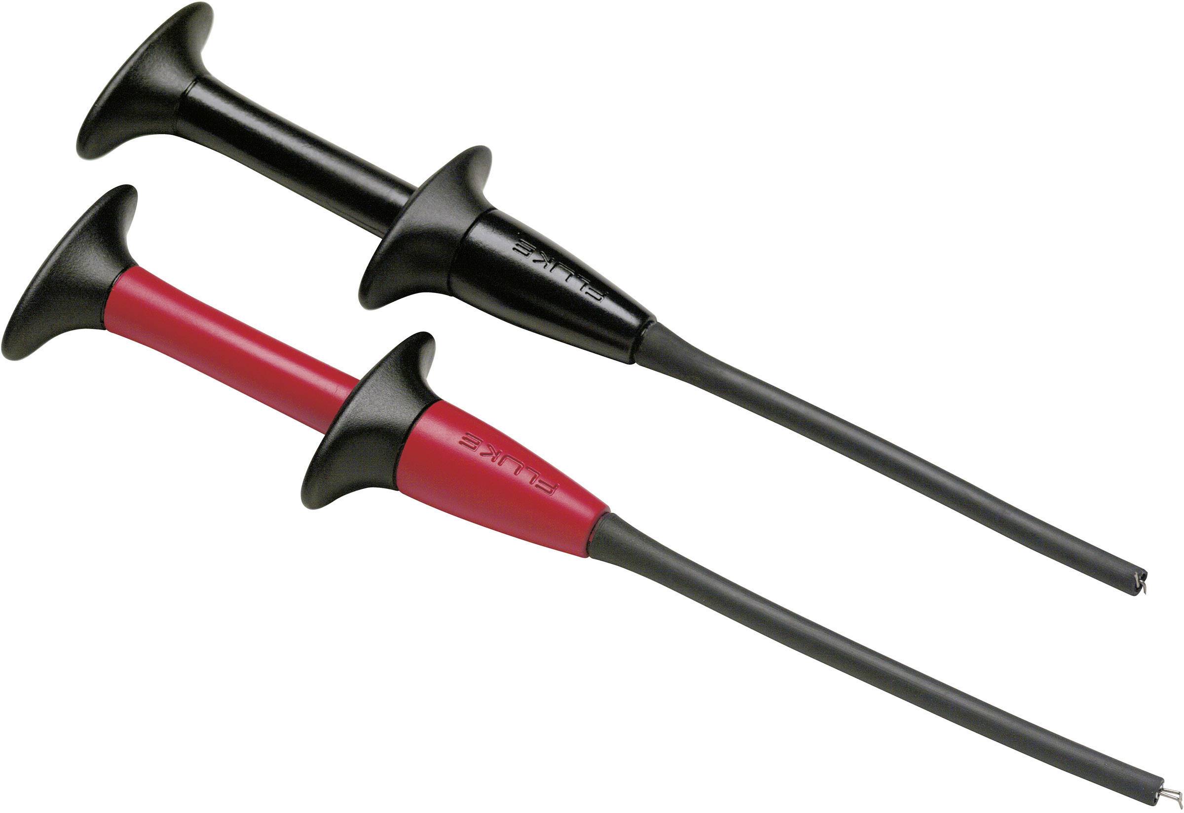 Fluke AC283A Sicherheits-Abgreifklemmen-Set Buchse 4mm CAT IV 600 V, CAT III 1000V Rot, Schwarz