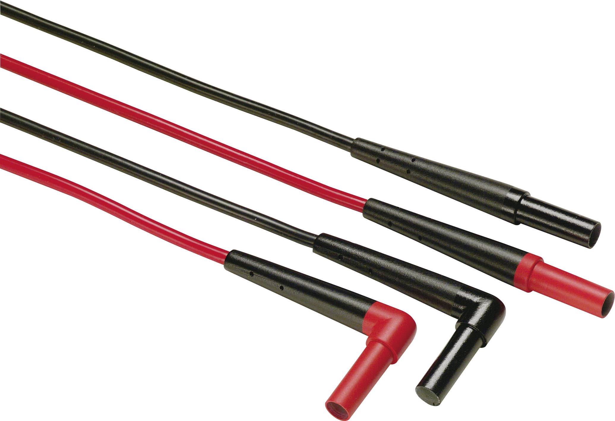 Fluke TL224 Sicherheits-Messleitungs-Set Lamellenstecker 4mm Lamellenstecker 4mm 1.50m Schwarz, Rot 1St.
