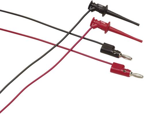 Fluke TL950 Messleitungs-Set Abgreifklemmen Bananenstecker 4 mm 0.90 m Rot, Schwarz 1 St.