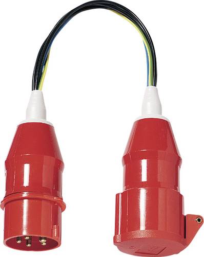 1236D Messadapter CEE-Stecker 32A 5polig - CEE-Kupplung 32A 5polig