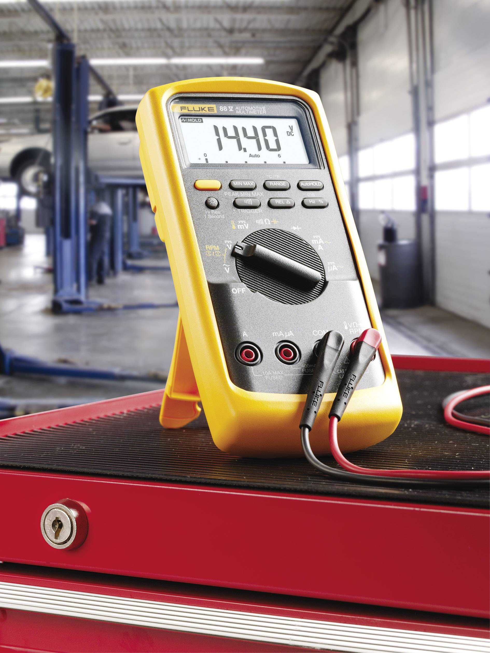 Fluke 88V/A Hand-Multimeter digital KFZ-Messfunktion CAT III 1000 V, CAT IV 600V Anzeige (Counts): 19999
