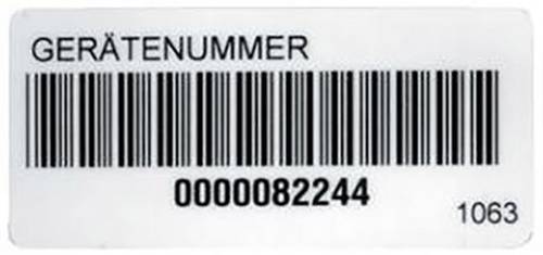 2389952 1063D Aufkleber Barcode-Aufkleber 1036D 1St.