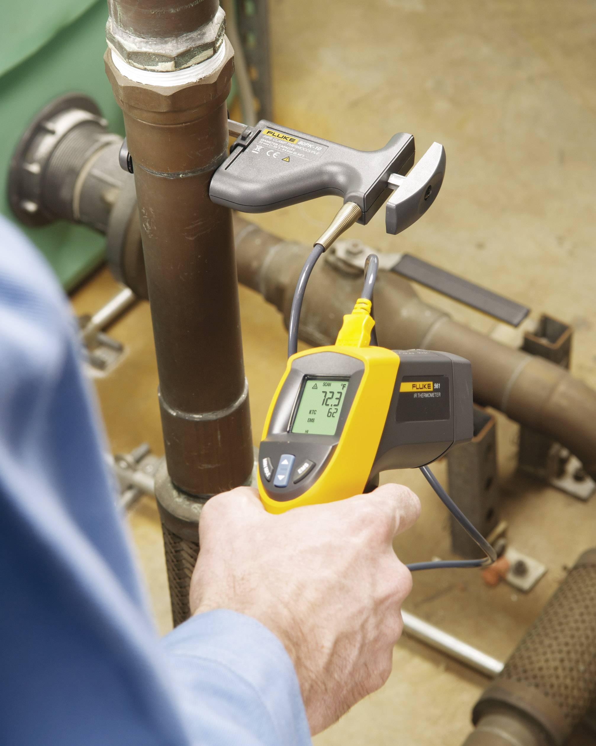 Fluke 80PK-10 Rohrfühler -29 bis +149°C Fühler-Typ K