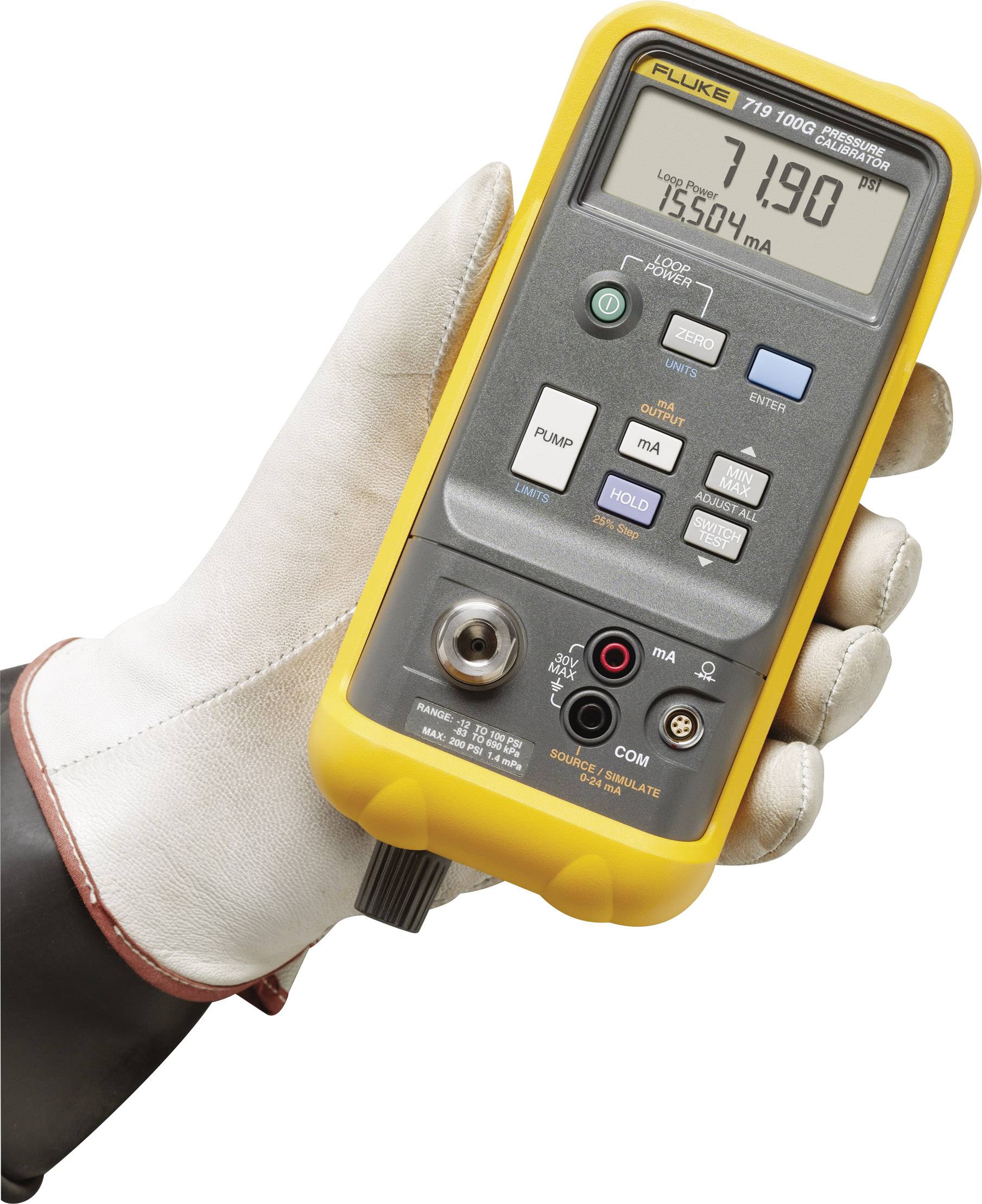 Fluke 719 30G Kalibrator Druck, Strom 2.4 bar