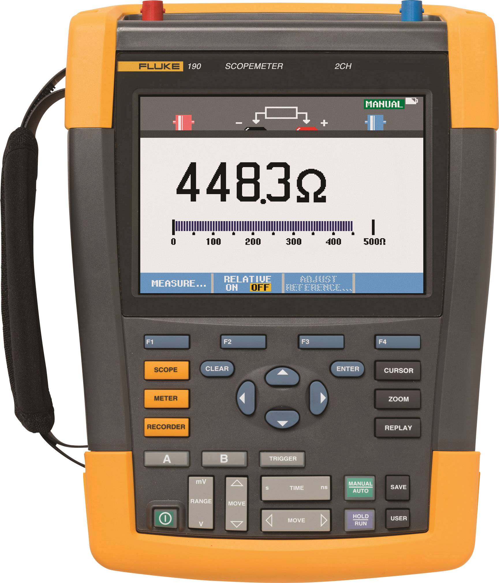 Fluke 190-502/UN Hand-Oszilloskop (Scope-Meter) 500MHz 2-Kanal 2.5 GSa ...