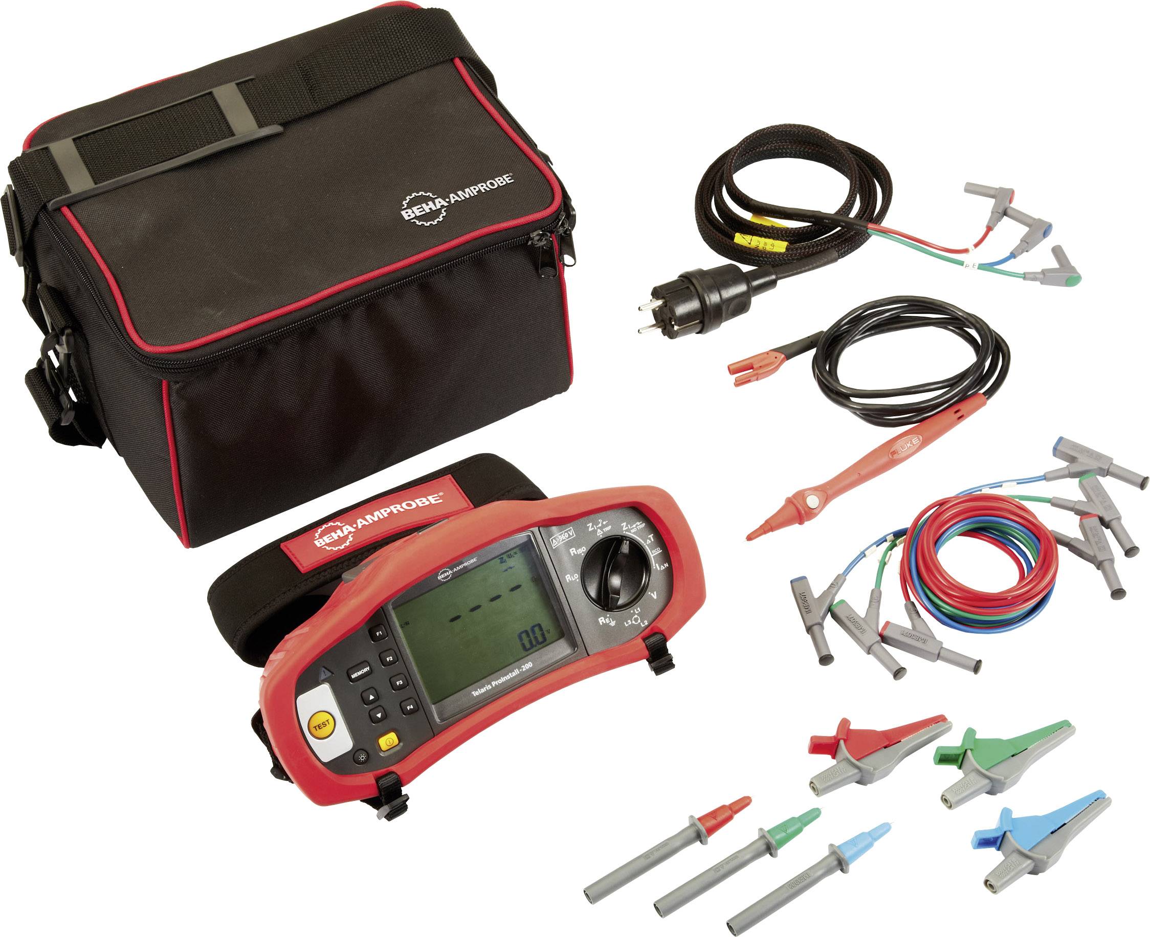 Beha Amprobe PROINSTALL-TL-KIT Sicherheits-Messleitungs-Set Stecker 4 mm, Buchse 4 mm Abgreifklemmen, Prüfspitze, Stecker 4 mm 1 St.