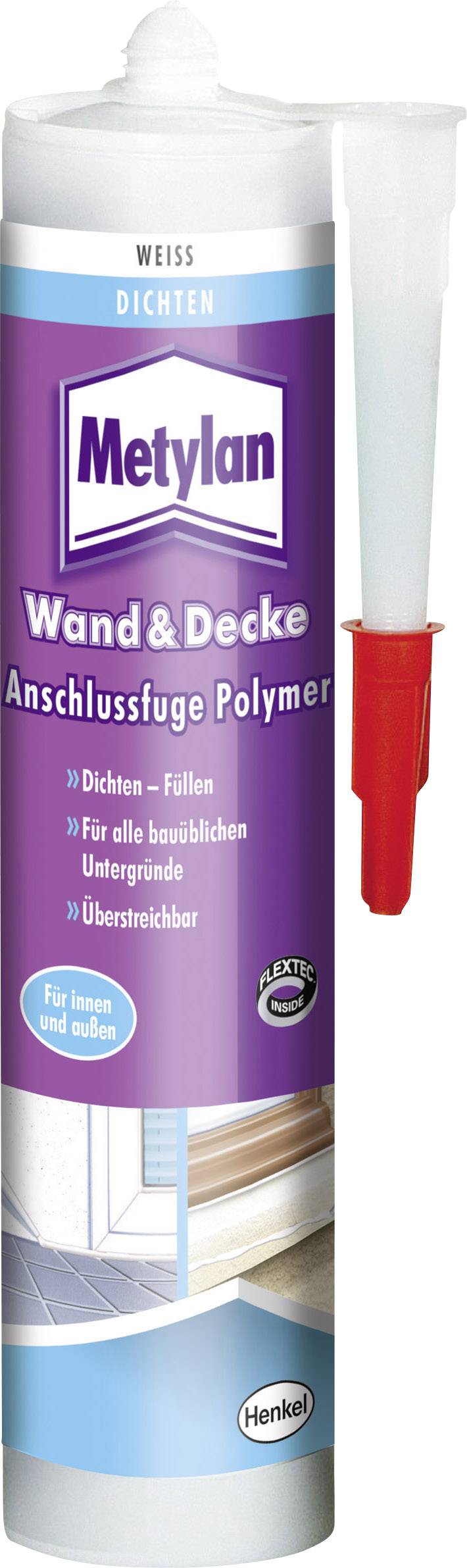 Metylan Wand & Decke Fugenfüller Herstellerfarbe Weiß MF12W 300 ml