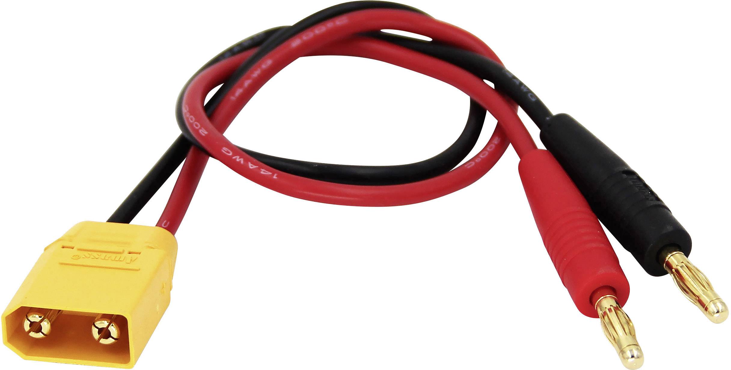 Reely Ladekabel [2x Bananenstecker - 1x XT90-Stecker] 30.00cm 2mm² 1373178