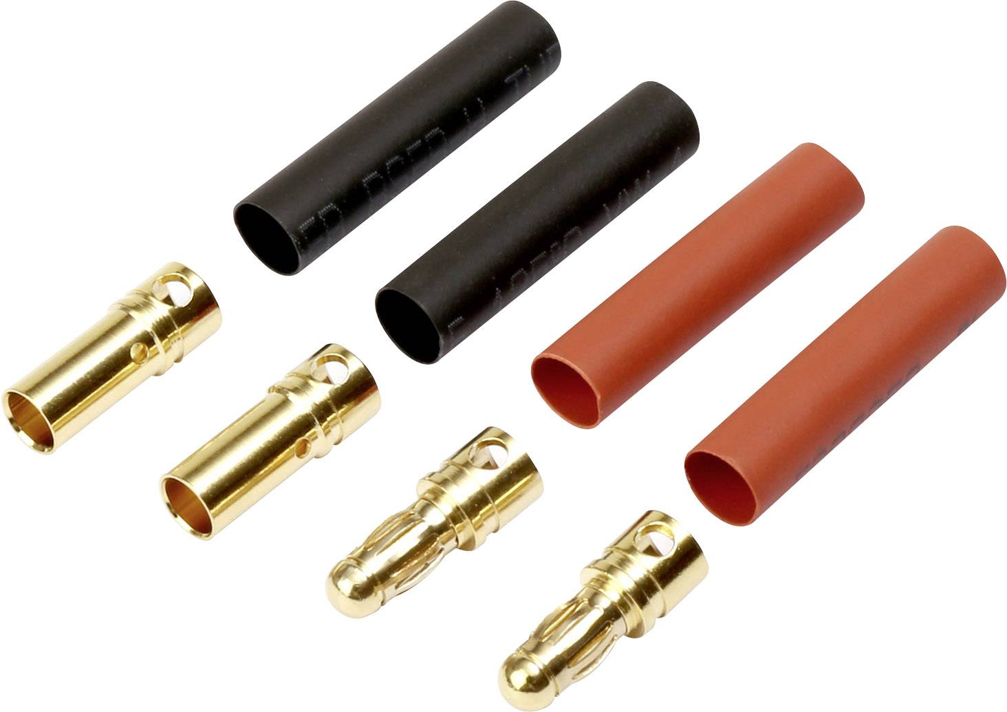 Reely RE-6702306 Akku Stecker, Akku Buchse 3.5mm vergoldet 2 Paar