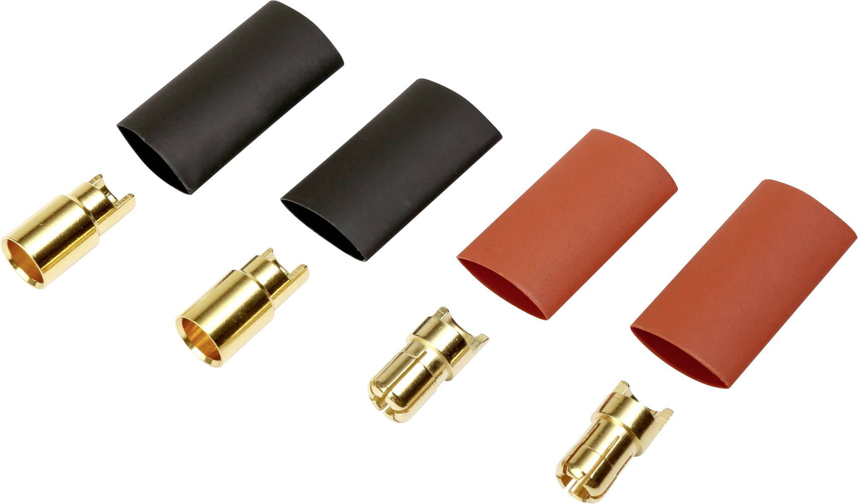 Reely 1373193 Akku Stecker, Akku Buchse 6mm vergoldet 2 Paar