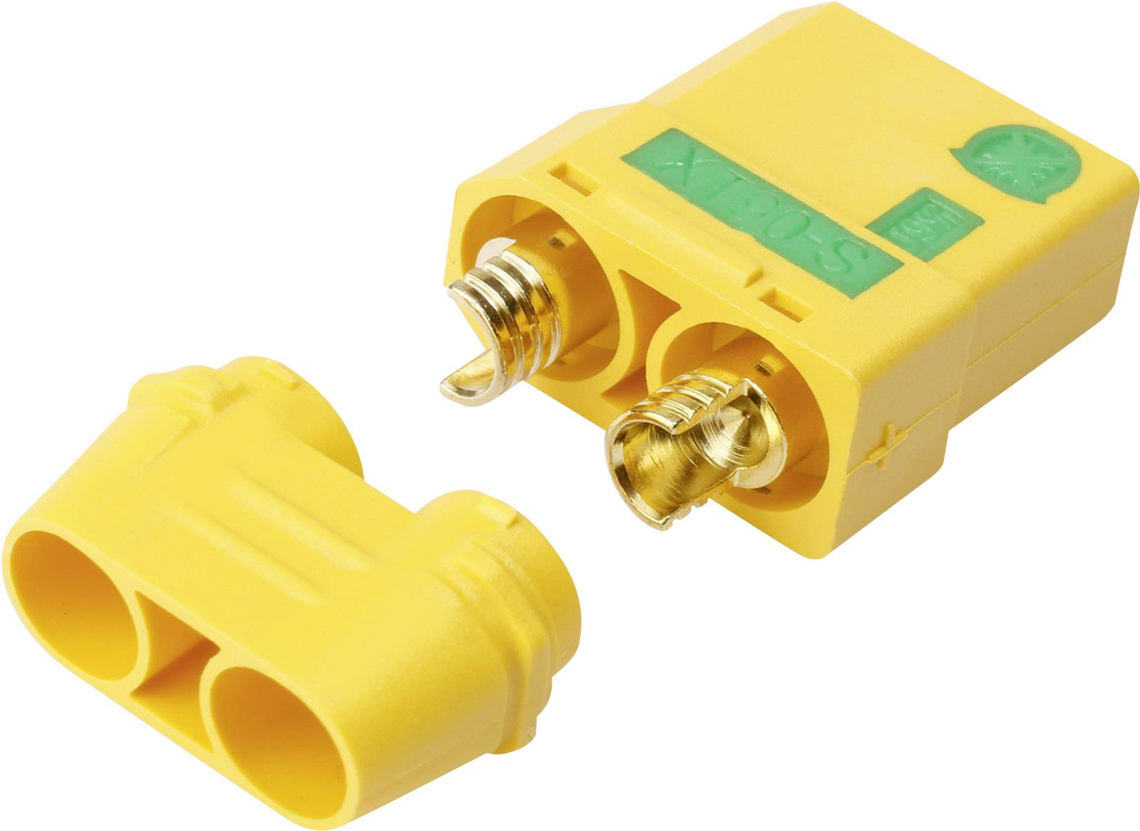 Reely RE-6685311 Akku Buchse XT90-S vergoldet, inkl. anti Blitz 1St.