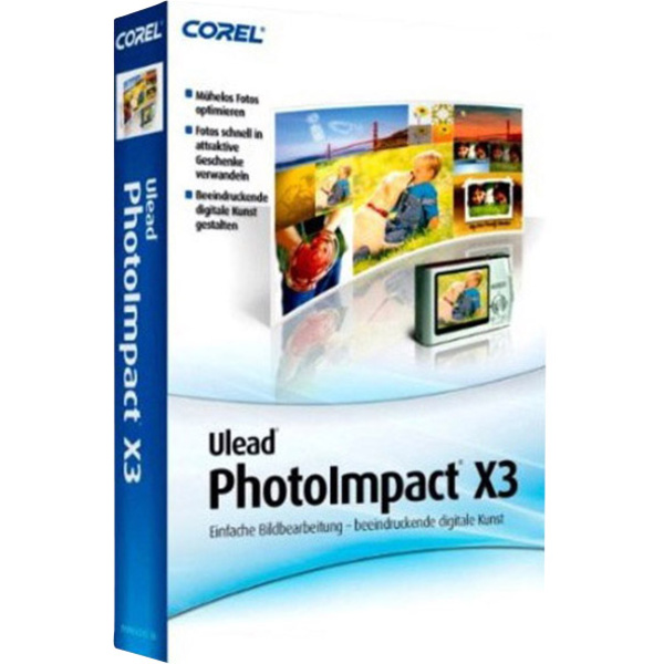 Corel Ulead PhotoImpact X3 Vollversion, 1 Lizenz Windows Bildbearbeitung