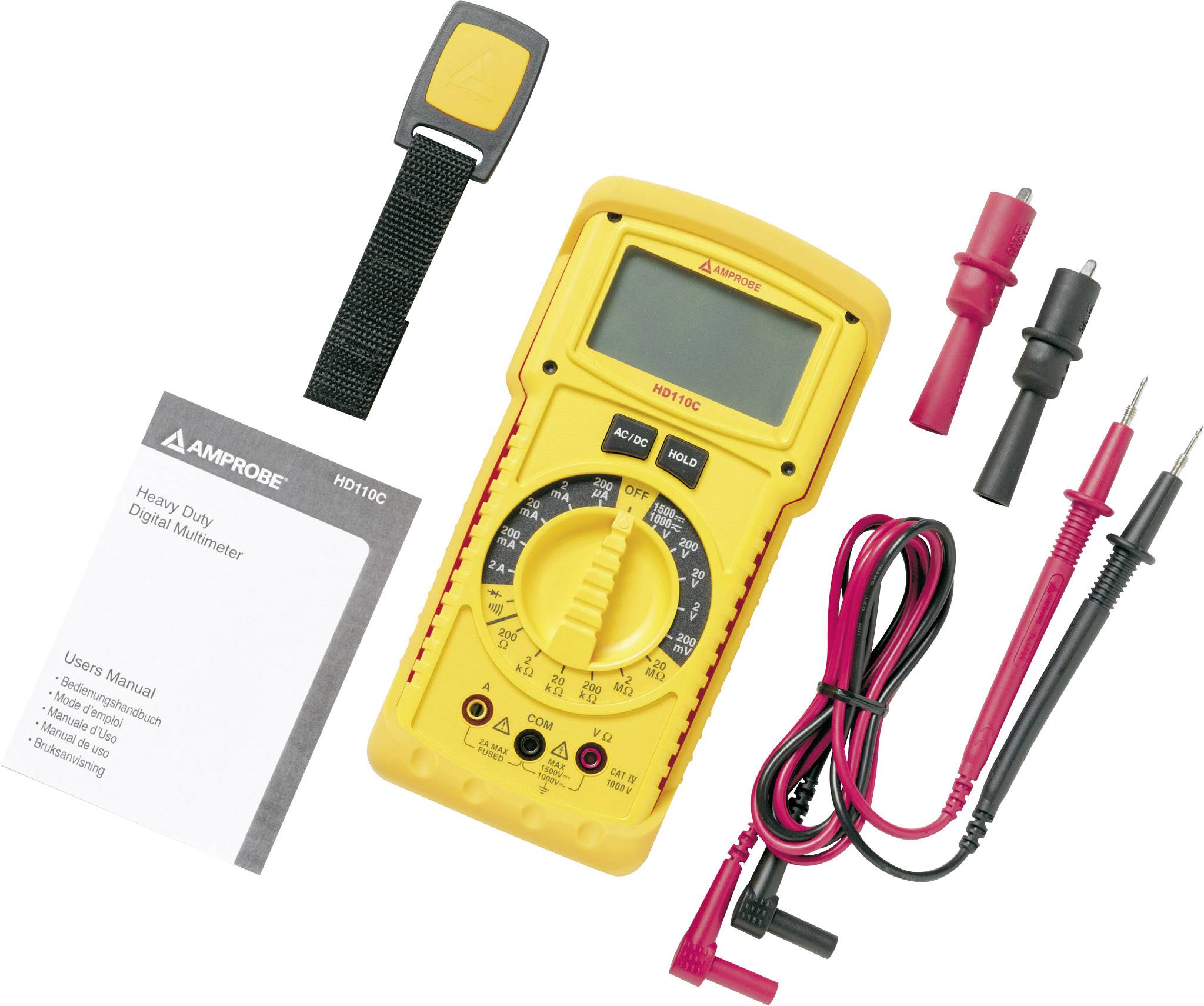 Beha Amprobe HD110C Hand-Multimeter digital Wasserdicht (IP67) CAT IV 1000 V Anzeige (Counts): 1999