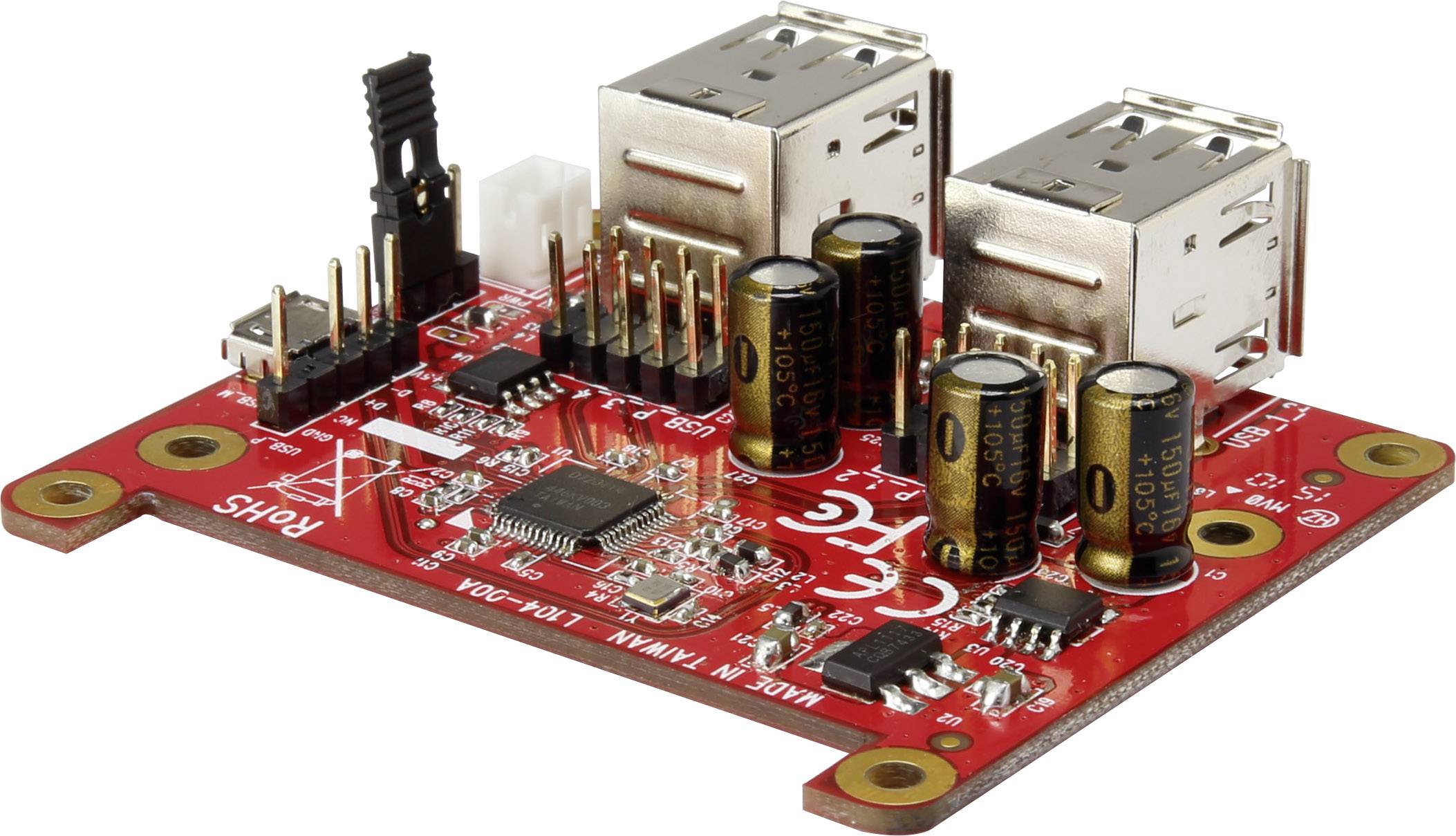 Renkforce USB-Power-Hub Raspberry Pi® USB HUB/ Interface Konverter Passend für (Entwicklungskits): Raspberry Pi®