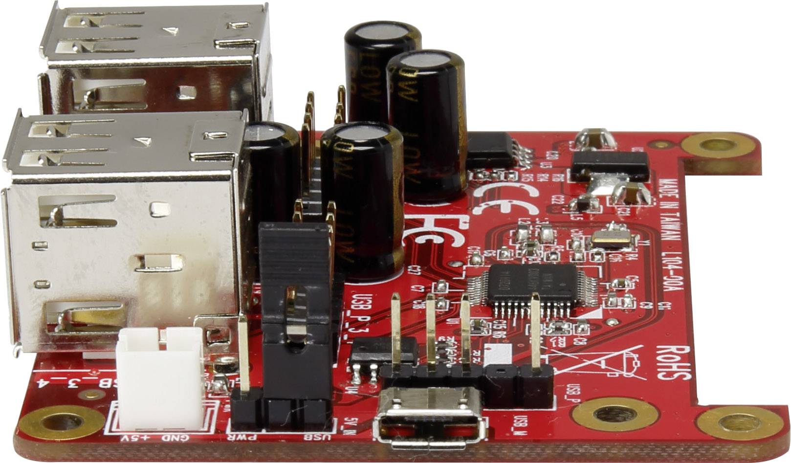 Renkforce USB-Power-Hub Raspberry Pi® USB HUB/ Interface Konverter Passend für (Entwicklungskits): Raspberry Pi®