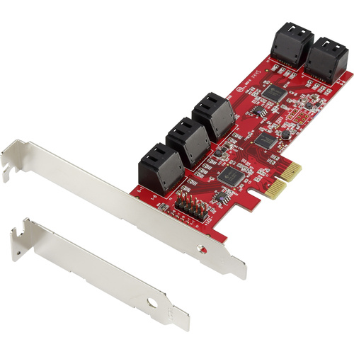 Renkforce RF-2748532 10 Port SATA Controller PCIe x4 Passend für (SSD): SATA SSD inkl. Low-Profile