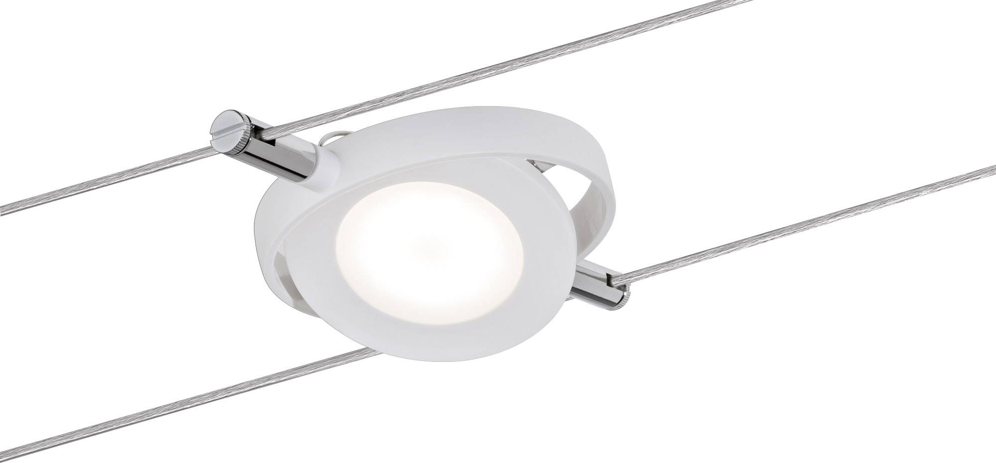 Paulmann RoundMac 94105 Seil-Komplettsystem LED fest eingebaut 18W LED Weiß (matt)