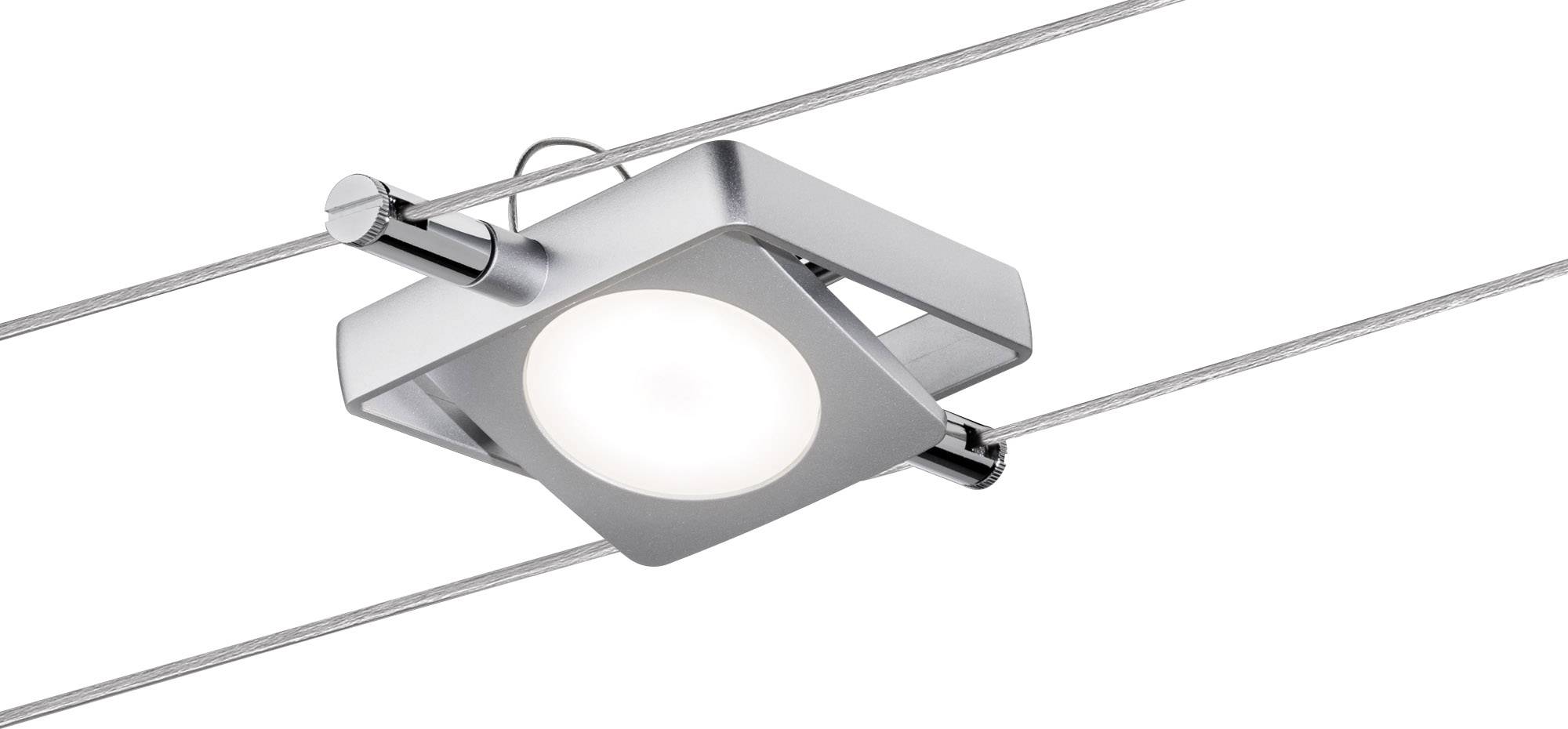 Paulmann MacLED 94107 Seil-Komplettsystem LED fest eingebaut 18W LED Chrom (matt)