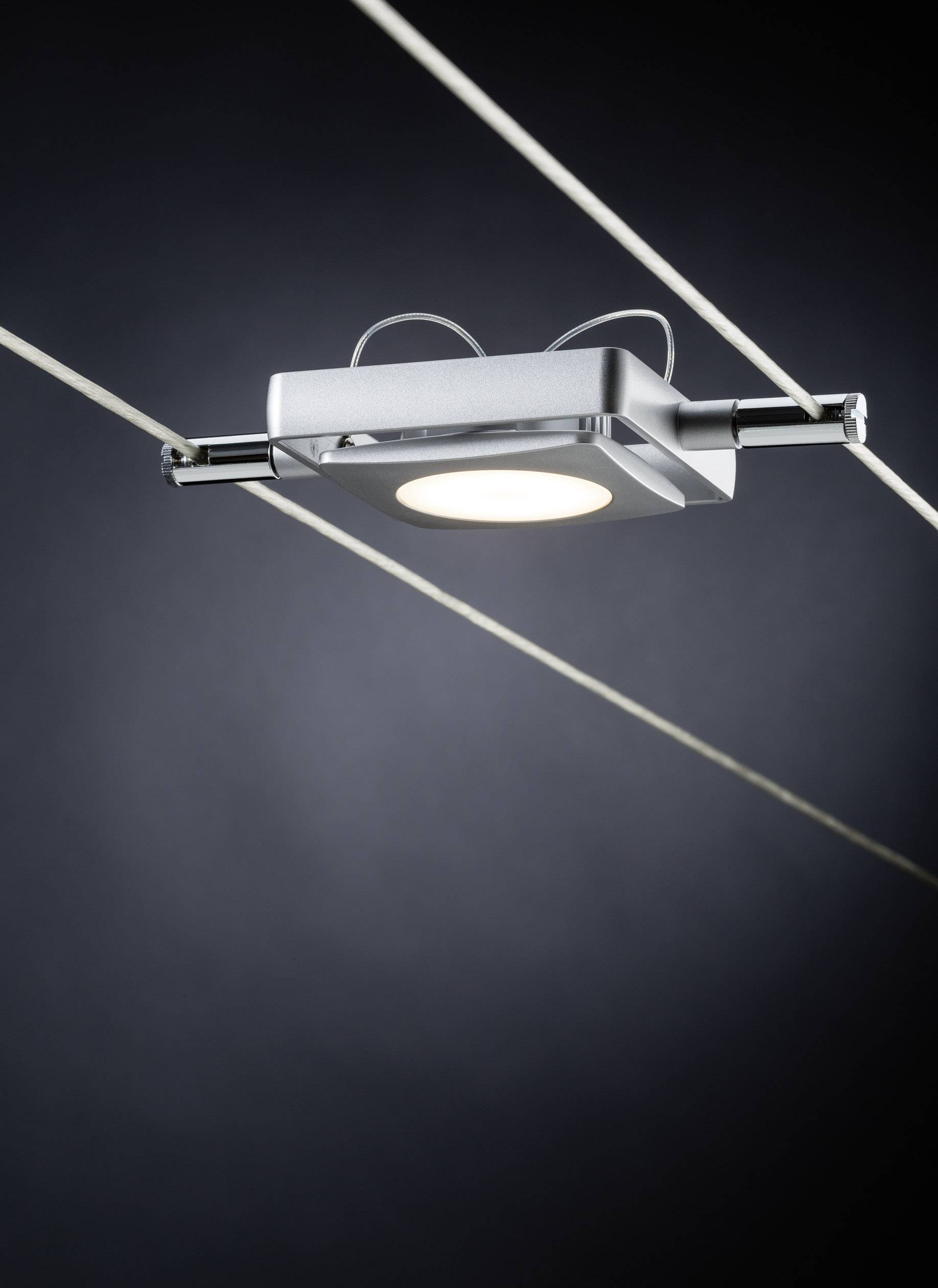 Paulmann MacLED 94107 Seil-Komplettsystem LED fest eingebaut 18W LED Chrom (matt)