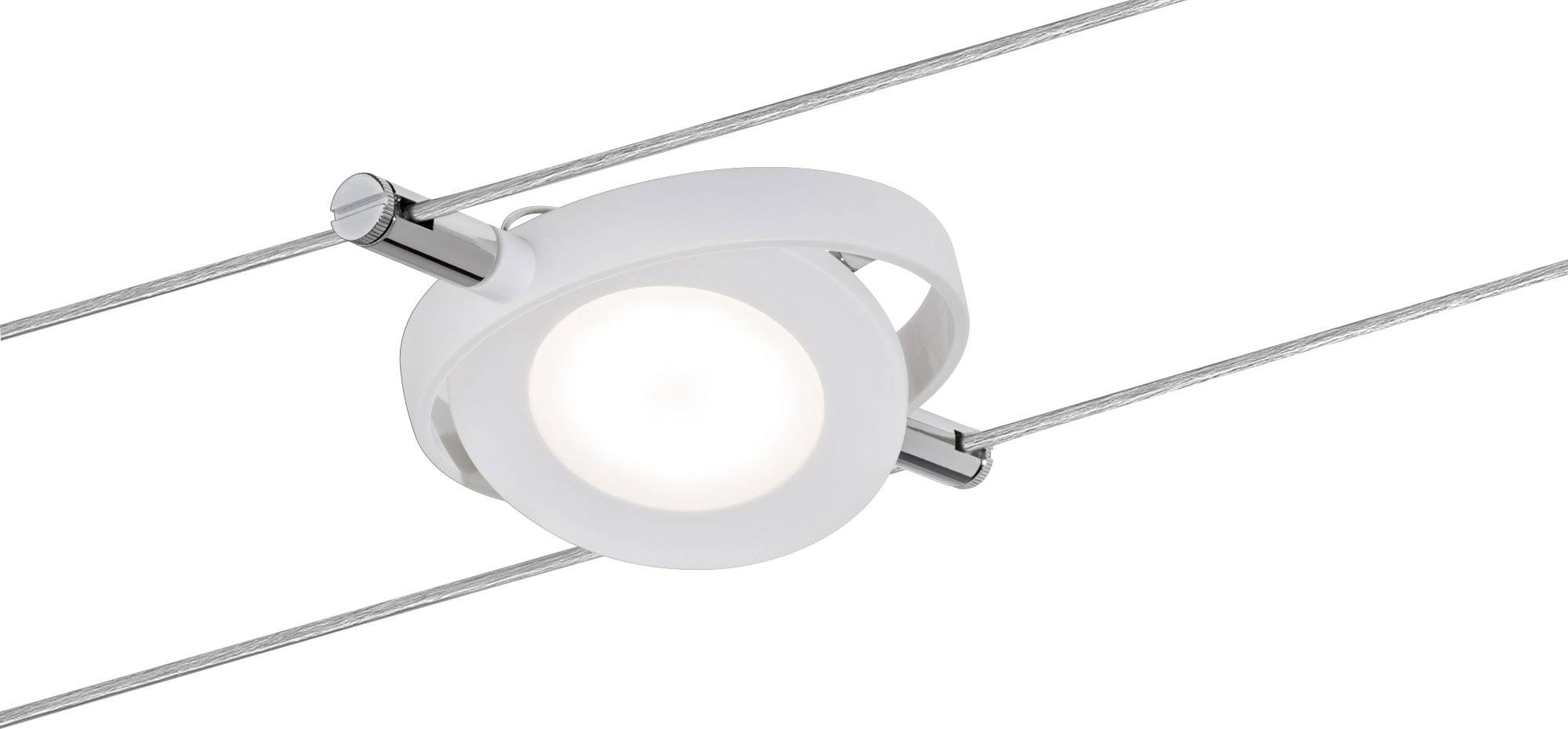 Paulmann RoundMac 94106 Seil-Komplettsystem LED fest eingebaut 26W LED Weiß (matt)