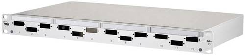 Metz Connect 12 Port LWL-Patchpanel SC-D Kupplungen 1502005200-E 1 HE Unbestückt